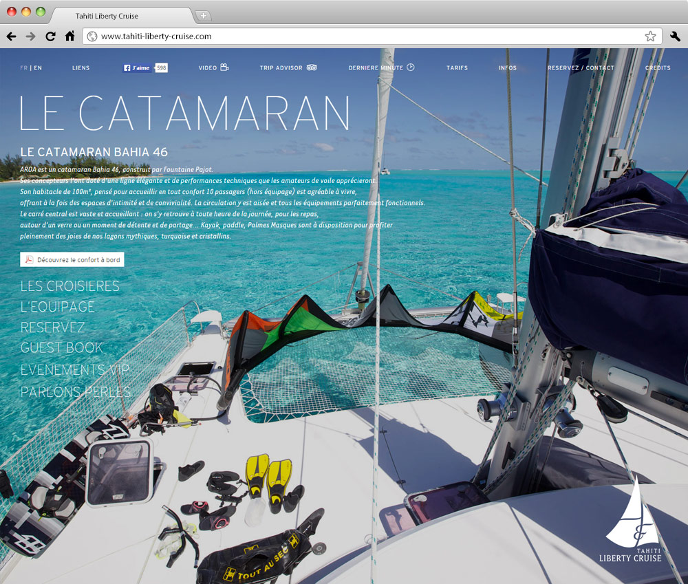 Tahiti Liberty Cruise Site internet